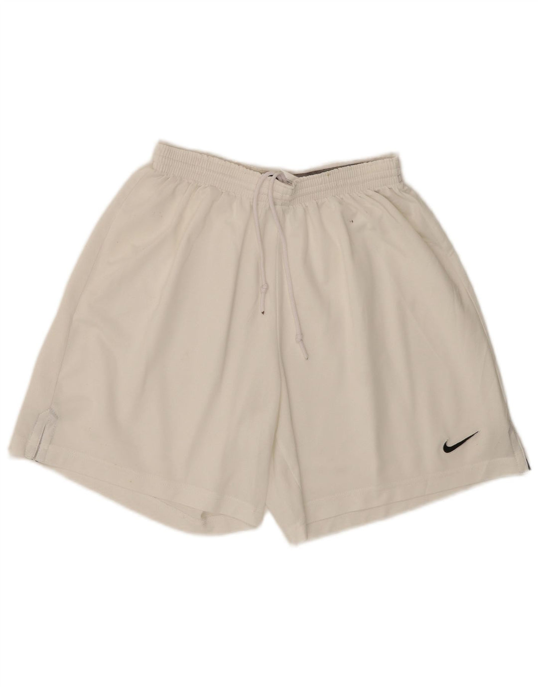 Nike - Pantalones cortos deportivos para hombre, talla 42/44, poliéster blanco grande
