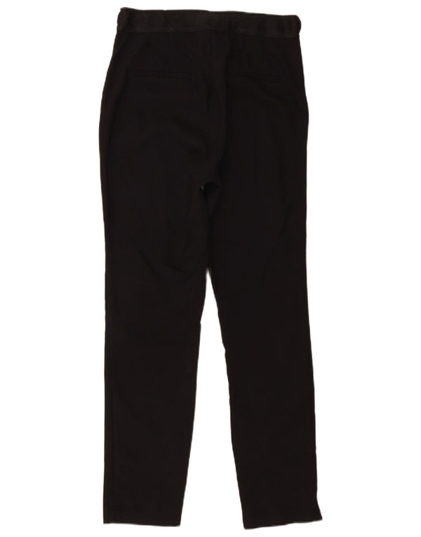 Zara Mujer Pantalones Chinos Slim Small W26 L27 Negro
