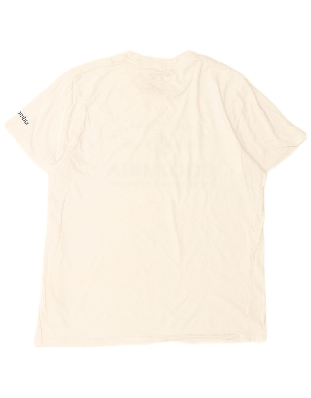 Columbia Camiseta gráfica para hombre Top Medium White Cotton