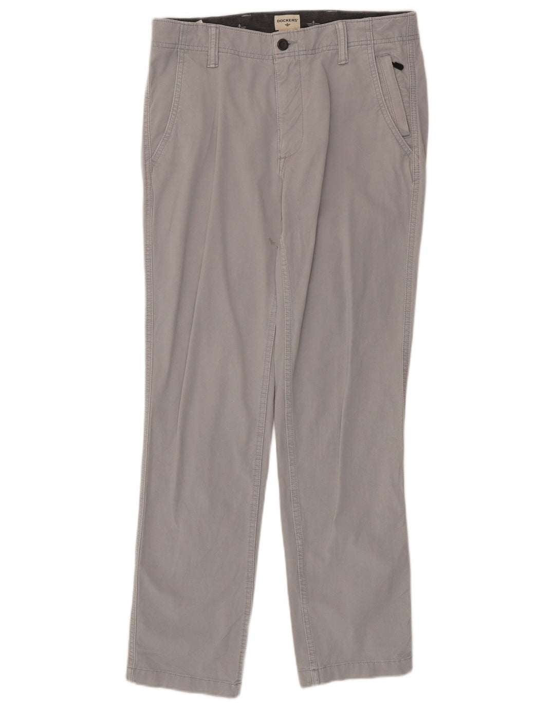 Dockers Pantalones chinos ajustados y cónicos para hombre W31 L32 Algodón gris