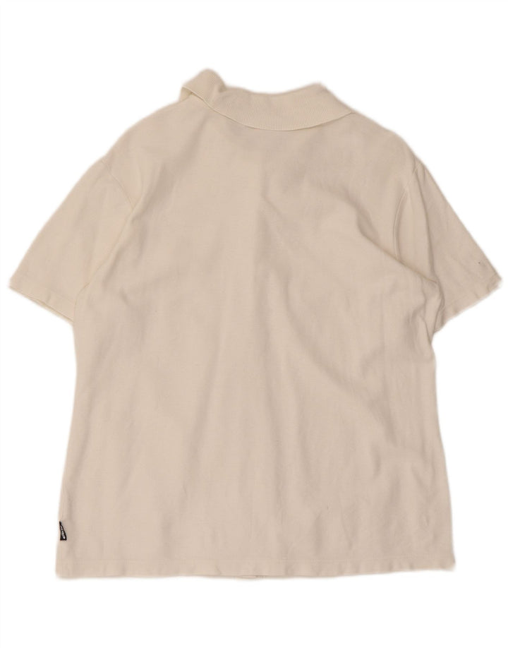 Asics Camisa de manga corta para mujer UK 46 Large White Cotton