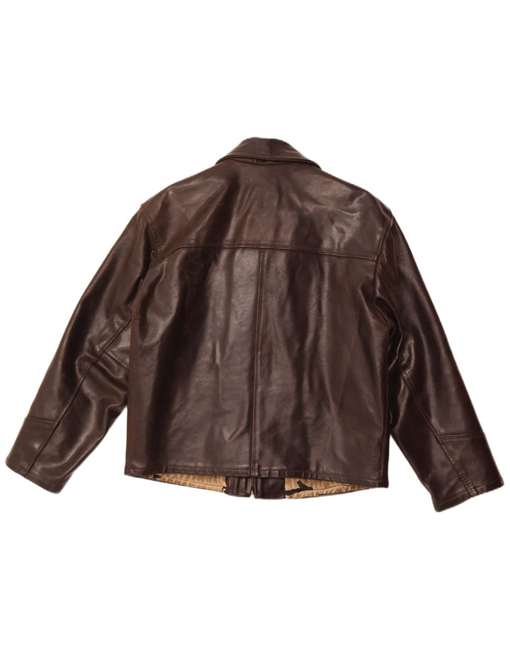 Chaqueta legendaria 1957 Chaqueta de cuero para hombre UK 36 Small Brown Leather