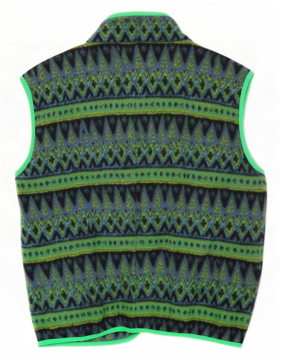Chaleco polar para hombre Invicta UK 40 Poliéster geométrico verde grande
