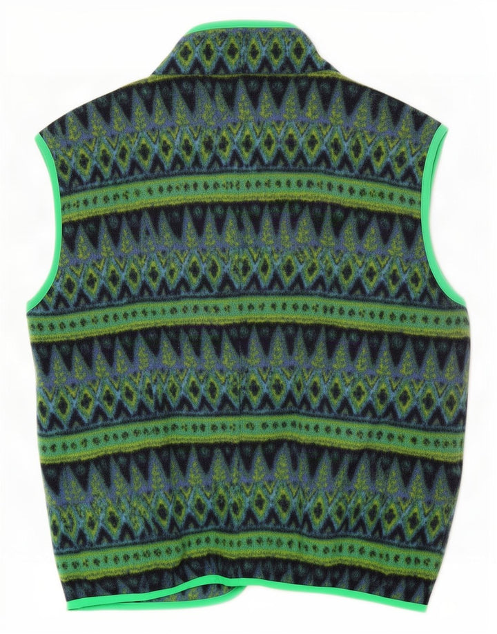 Chaleco polar para hombre Invicta UK 40 Poliéster geométrico verde grande