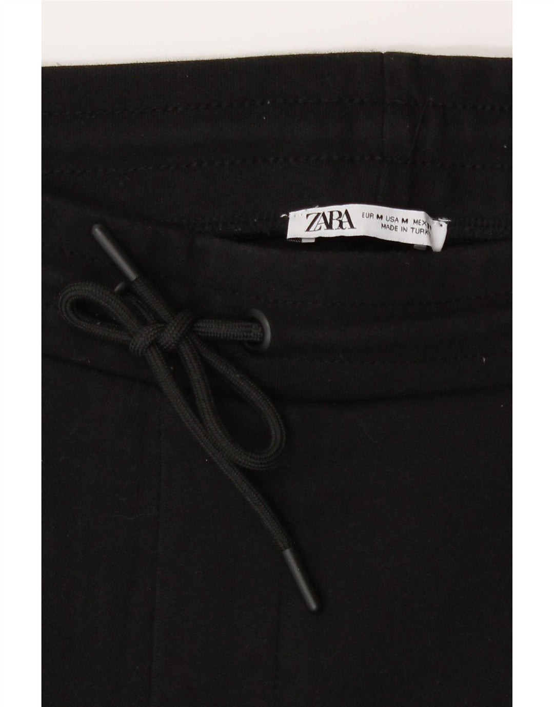 Zara Hombre Shorts Deportivos Medianos Algodón Negro