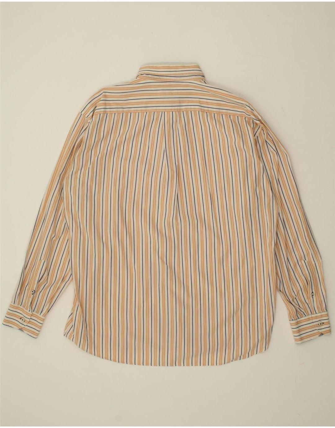 NAVIGARE Mens Shirt XL Beige Striped Vintage Navigare and Second-Hand Navigare from Messina Hembry 