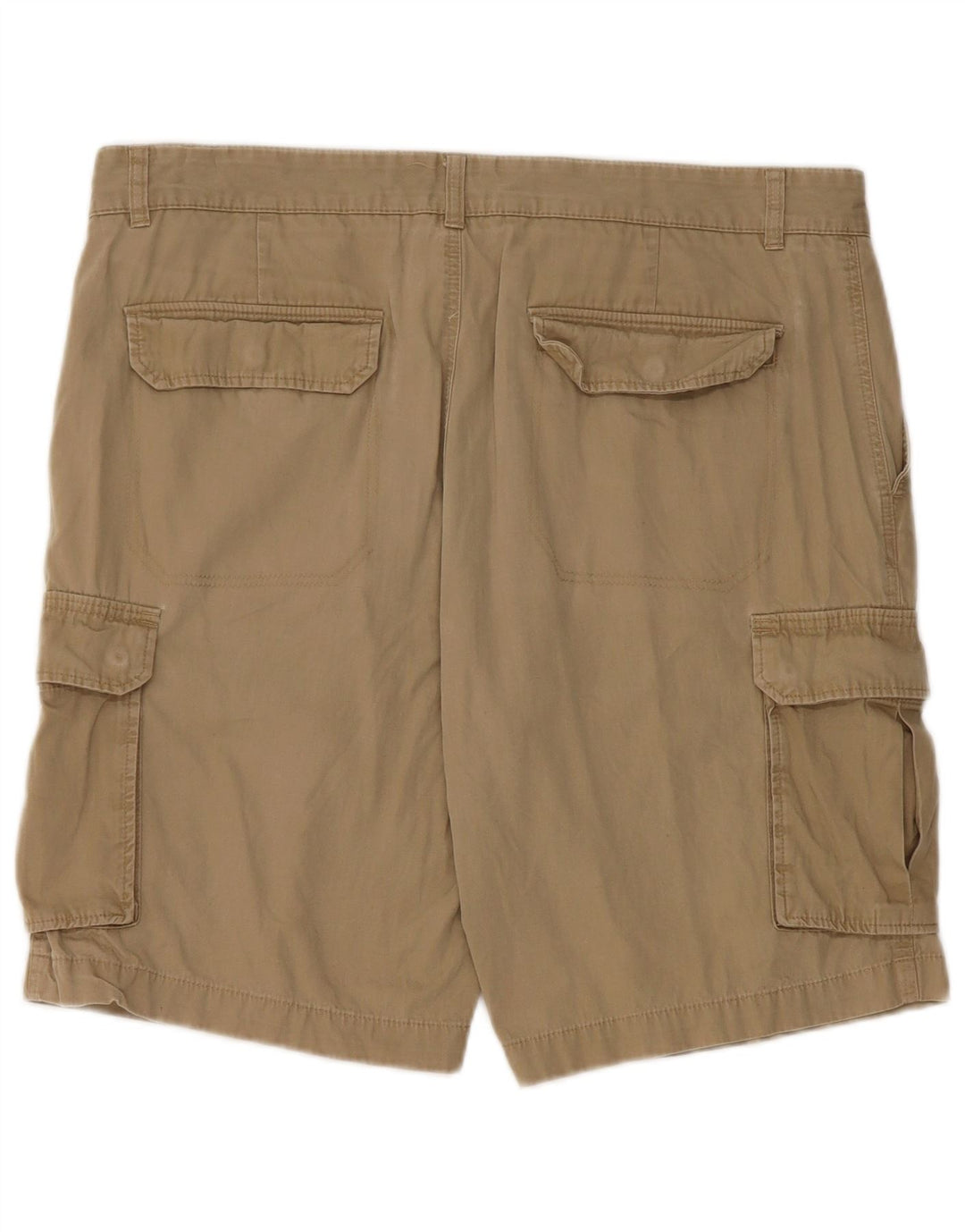 Marks & Spencer Pantalones cortos tipo cargo para hombre W36 XL Algodón beige