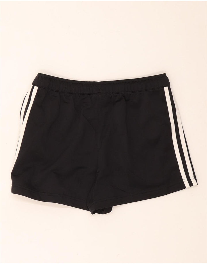 ADIDAS Pantalones cortos deportivos para mujer UK 10 Pequeño Poliéster negro