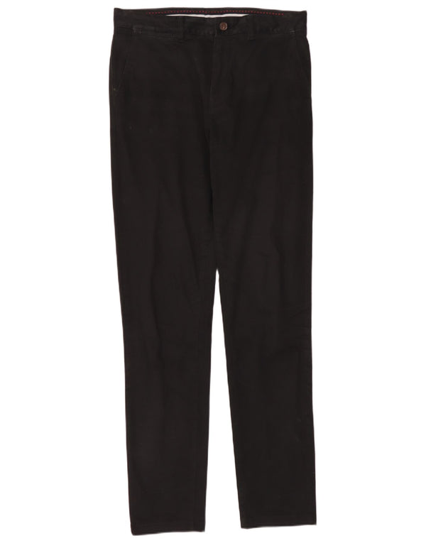 Crew Clothing Pantalones chinos ajustados para hombre W34 L34 Algodón negro