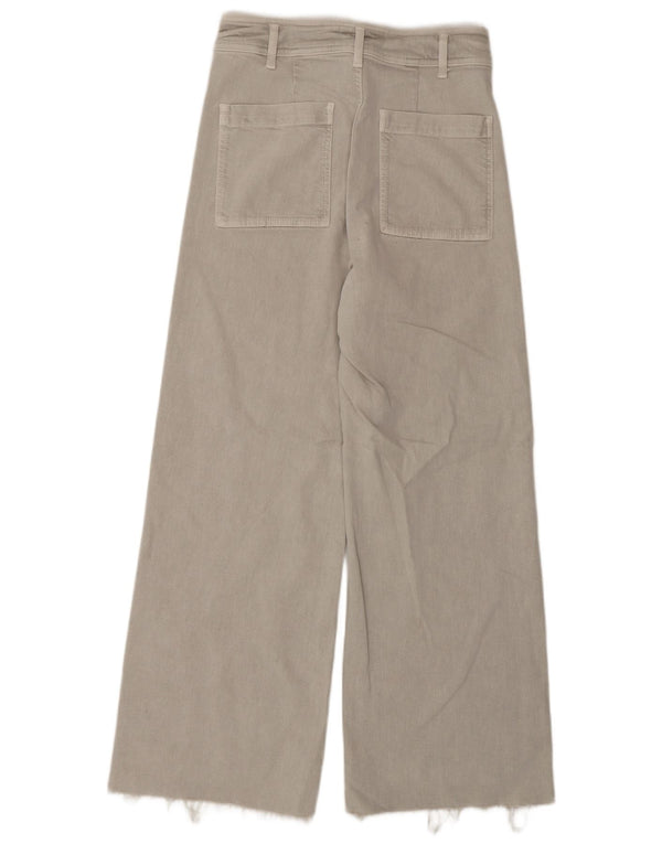 Zara Jeans The Marine De Cintura Alta Y Pierna Ancha para Mujer EU 40 Medium W30 L30 Gris