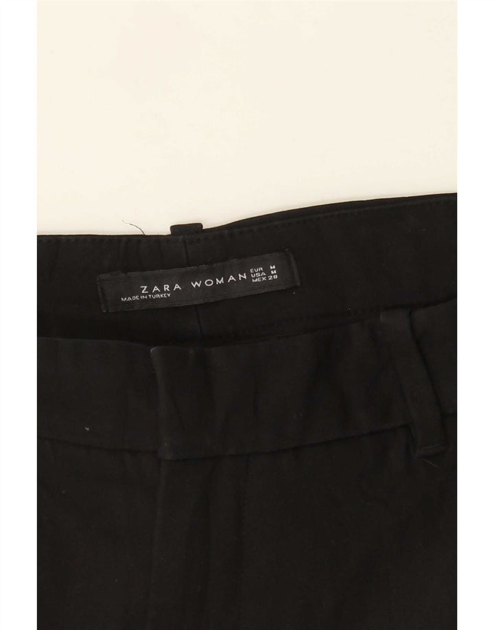 Zara Mujer Pantalón Chino Recto Mediano W28 L27 Negro