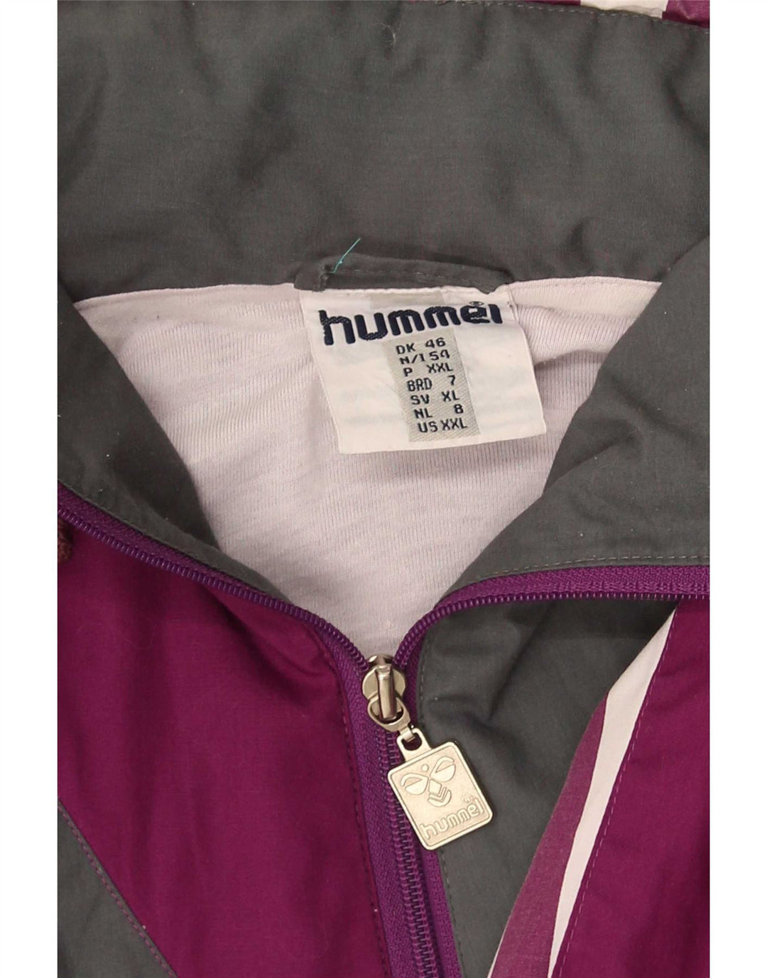 Hummel Hombre Jersey Gráfico Chándal Top Chaqueta 2XL Púrpura Colorblock
