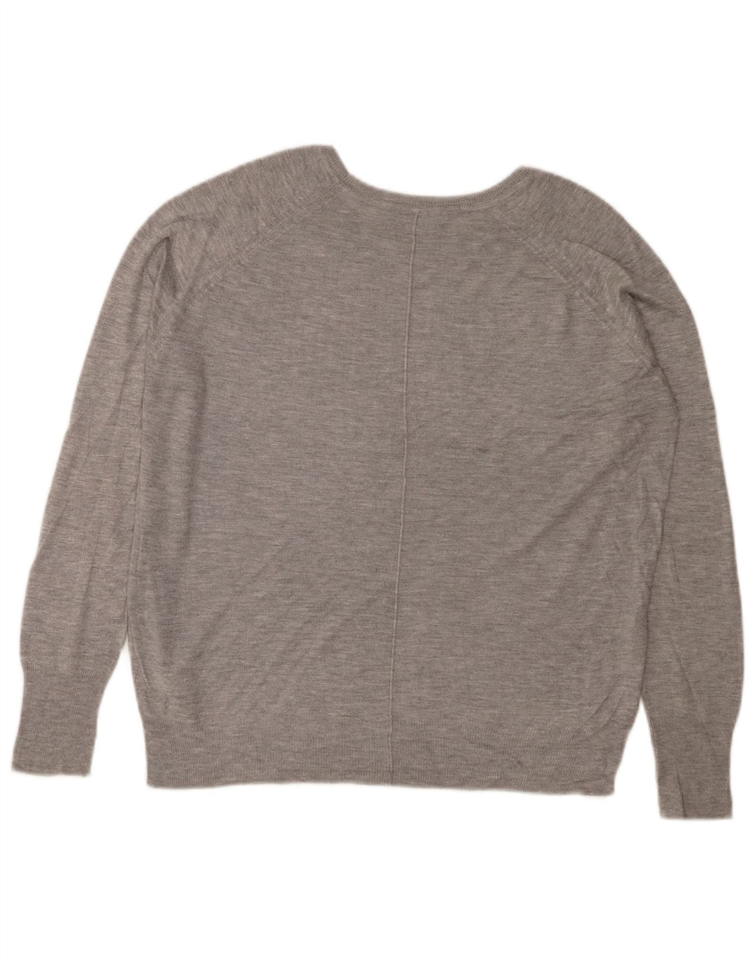 ZARA Jersey con cuello barco para mujer UK 44 Viscosa moteada gris medio