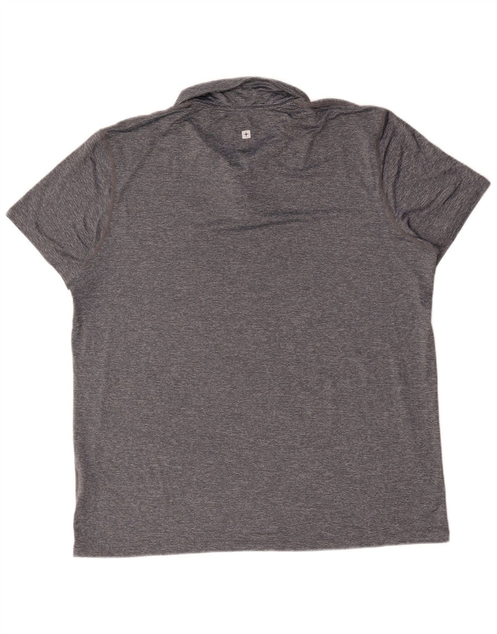Polo para hombre Mountain Warehouse XL de nailon moteado gris