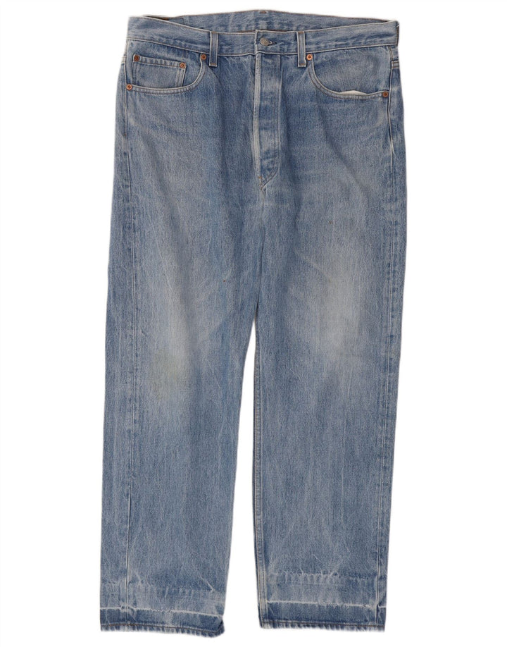 Levi's Hombre 501 Vaqueros Rectos W38 L29 Algodón Azul