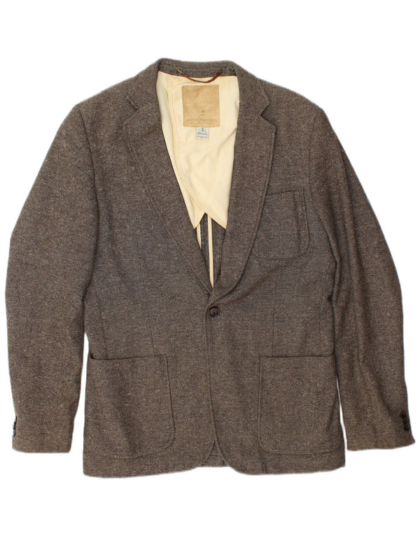 SCOTCH & SODA Chaqueta tipo blazer con 1 botón para hombre IT 48 Marrón medio