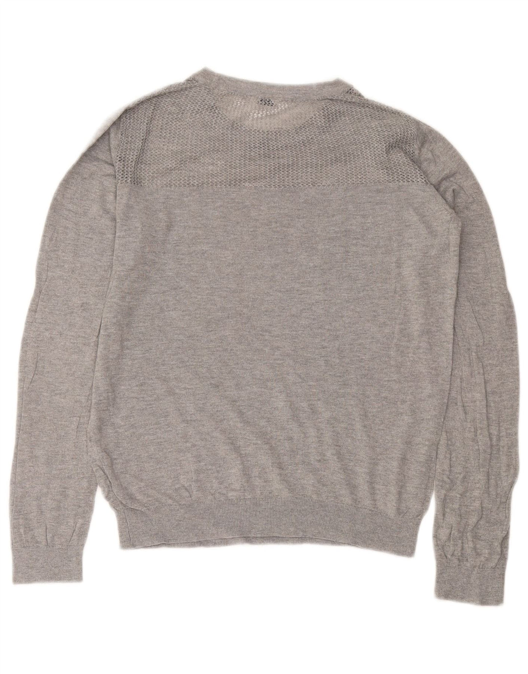Jack Wills Jersey de cuello redondo para mujer UK 12 Algodón gris medio