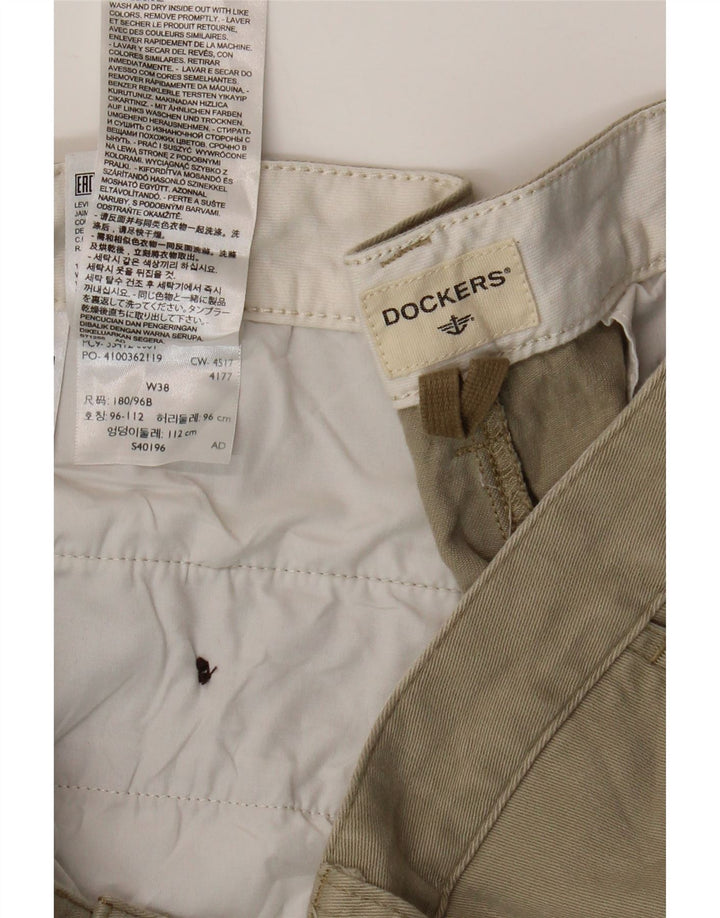 DOCKERS Pantalones cortos cargo para hombre W38 XL Algodón beige