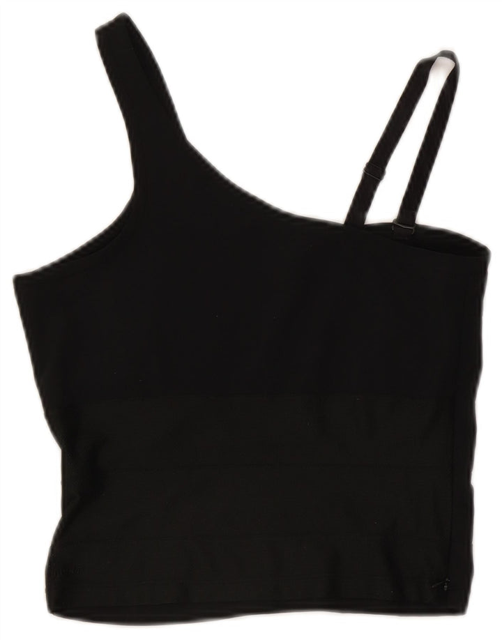 Nike Top corto sin mangas para mujer UK 8 Small Negro