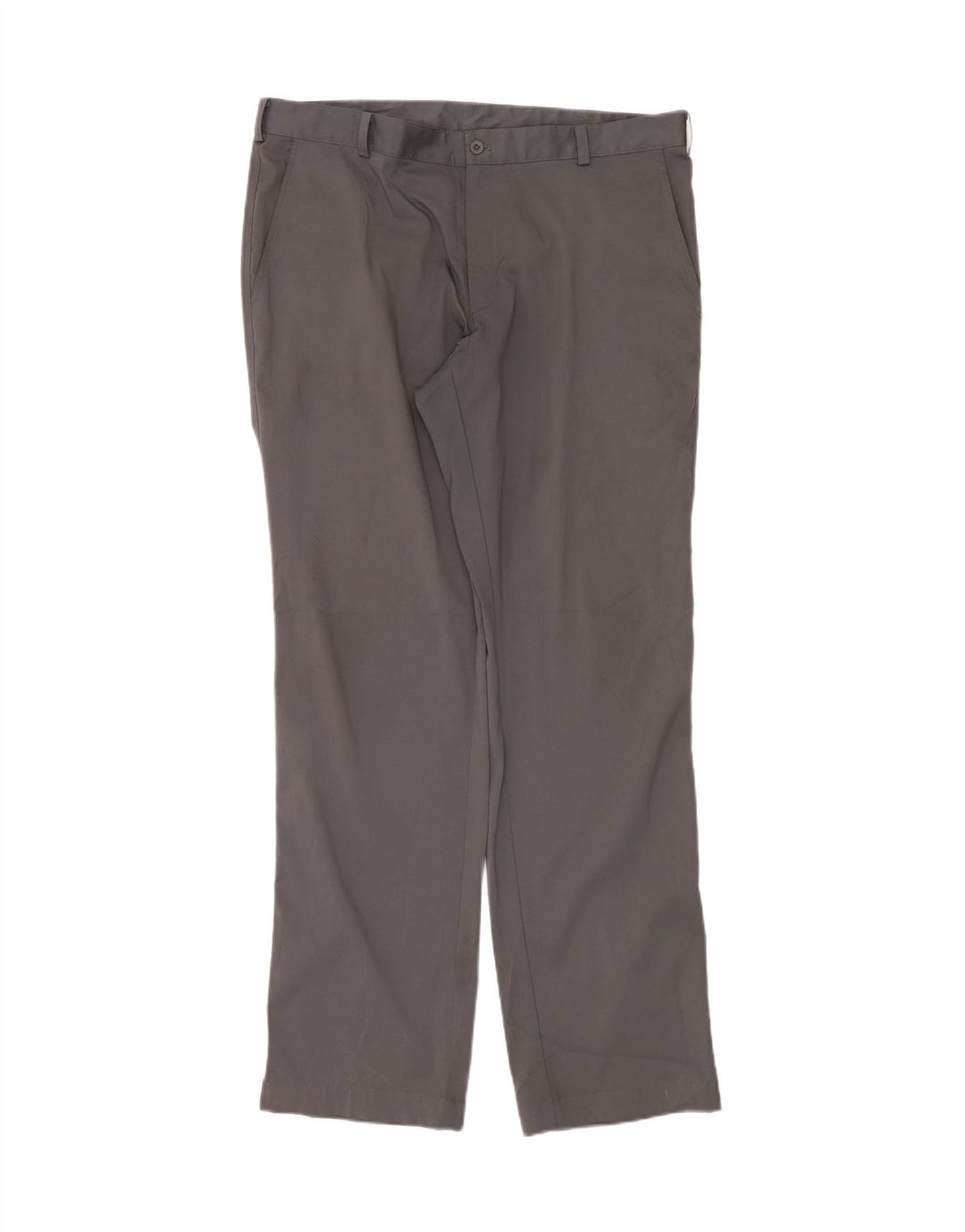 NIKE Mens Dri Fit Straight Chino Trousers W38 L34 Grey Polyester Vintage Nike and Second-Hand Nike from Messina Hembry 