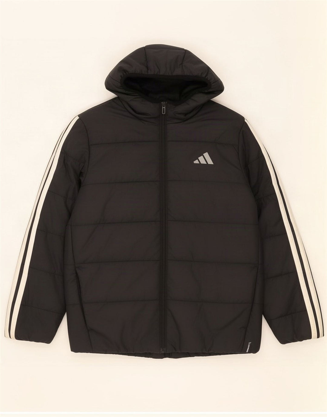 Chaqueta acolchada con capucha Adidas para niño 11-12 años Negro Poliéster