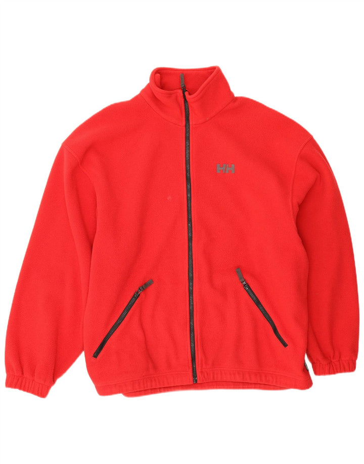 Helly Hansen Chaqueta polar para hombre UK 40 Large Poliéster rojo