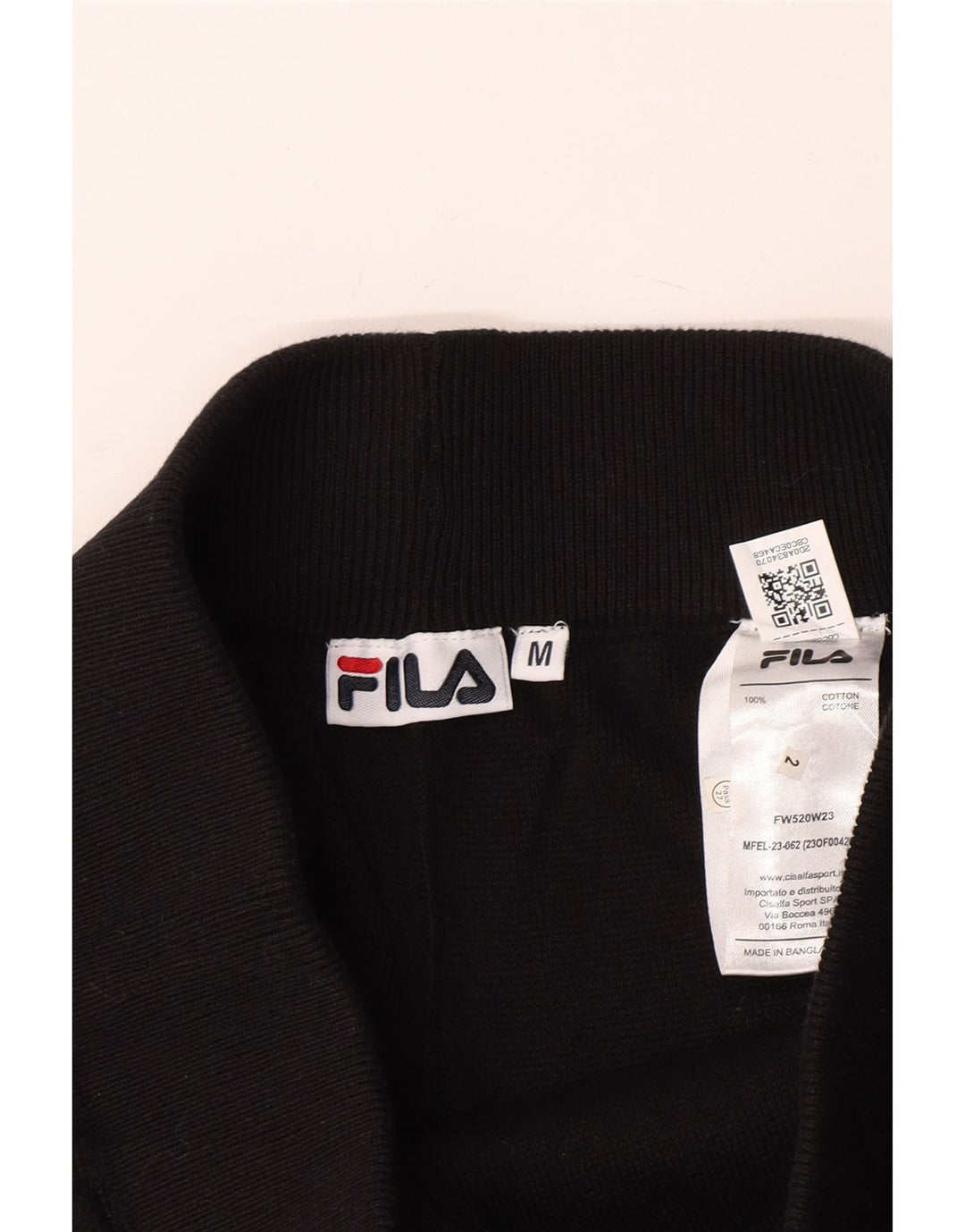 Fila Pantalones de chándal para mujer Joggers UK 12 Medium Black Cotton