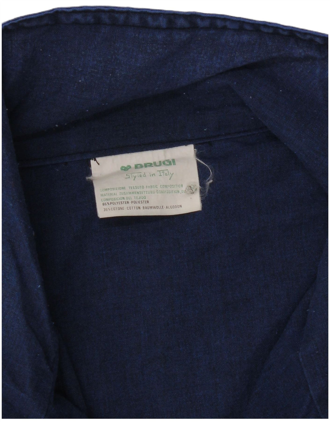 Brugi Chaqueta bomber para hombre UK 40 Large Azul Colorblock Poliéster