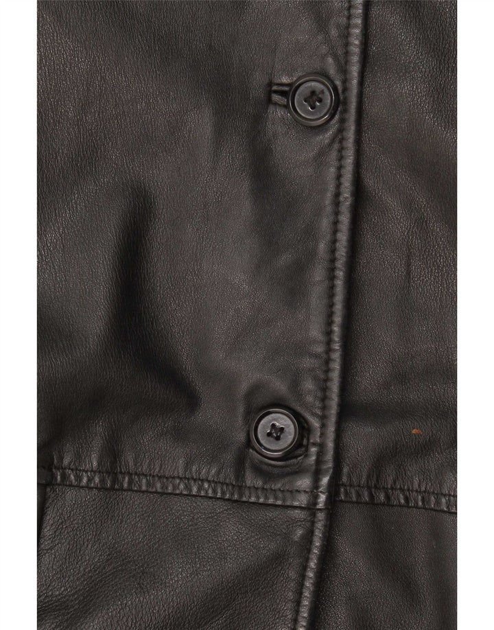 Conbipel Chaqueta de cuero holgada para mujer IT 42 Medium Black