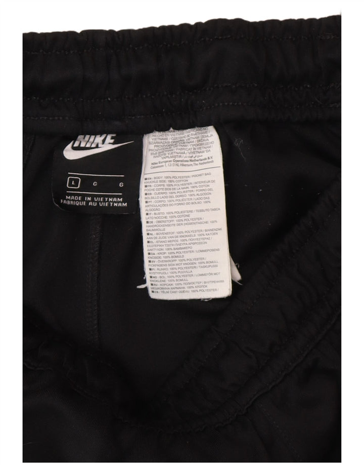 Nike - Pantalón de chándal gráfico para hombre, talla grande, poliéster negro