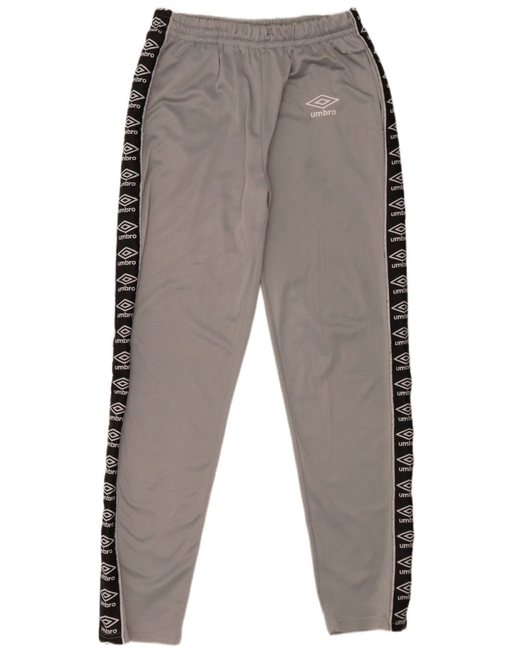 Umbro Hombre Pantalones De Chándal Con Gráfico Grande Gris Colorblock Poliéster