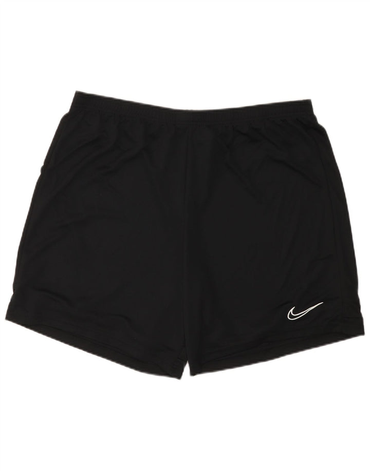 NIKE Pantalones cortos deportivos Dri Fit para hombre 2XL Poliéster negro