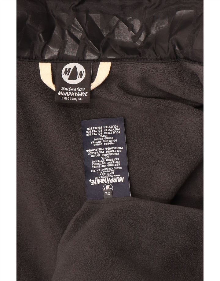 Murphy & Nye Chaqueta cortavientos para hombre UK 42 XL Nylon negro