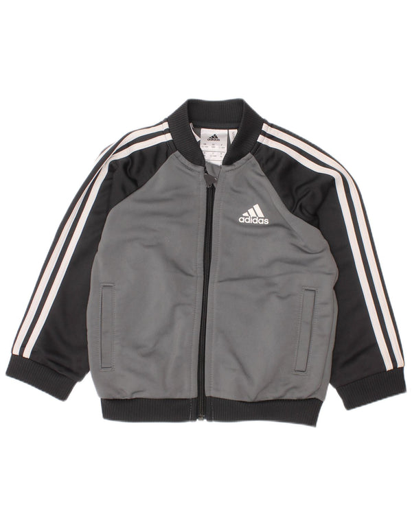 ADIDAS Chaqueta de chándal para bebé niño 12-18 meses Gris Colorblock