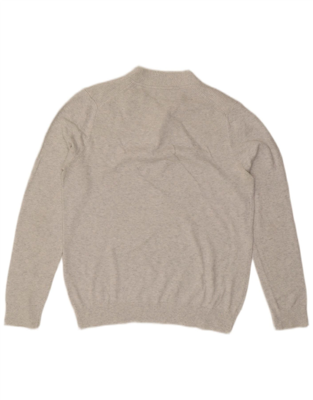 Jersey Con Cuello En V Reiss Hombre Gris Medio Moteado