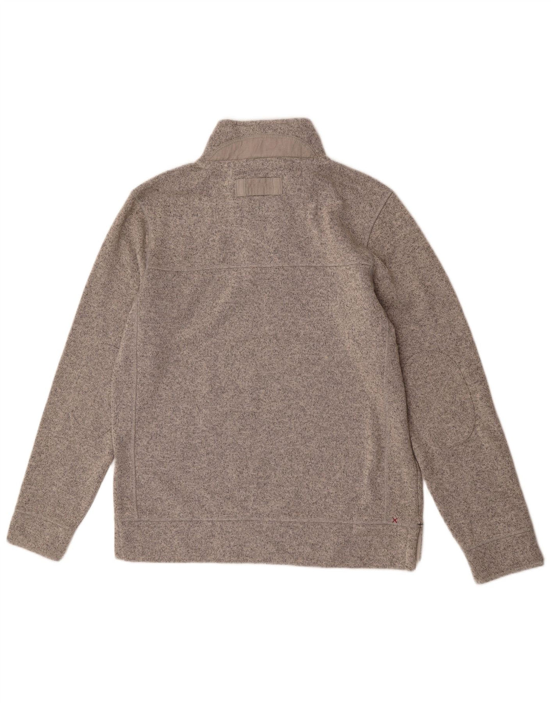 FAT FACE Sudadera Airlie con cuello y botones para hombre, tipo jersey, grande, gris moteado