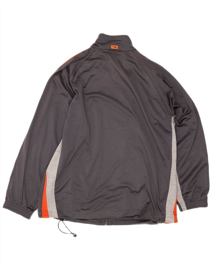 Diadora Chaqueta de chándal para hombre ES 46 2XL Gris Colorblock Poliéster