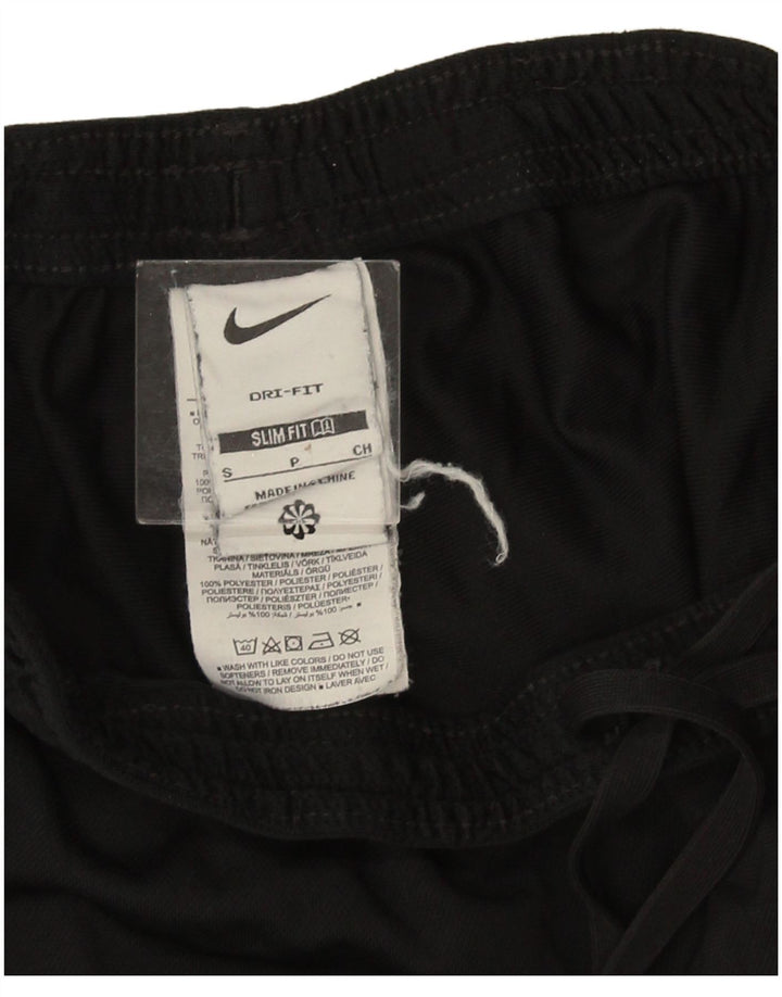 Nike - Pantalones de chándal ajustados Dri Fit para hombre, poliéster color block, color negro, pequeño