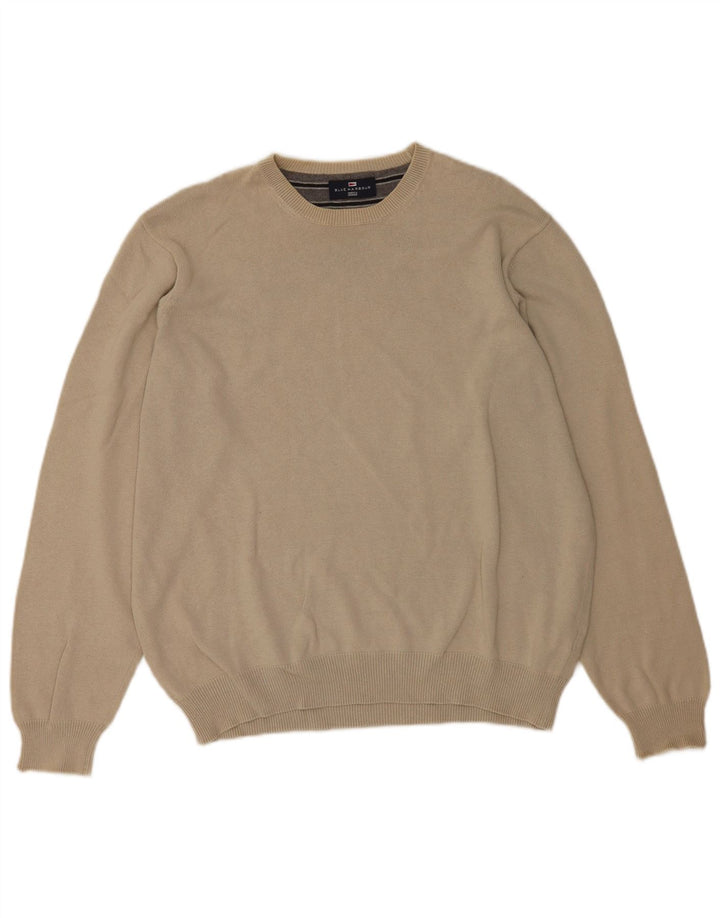 Marks & Spencer Suéter tipo jersey con cuello redondo para hombre UK 41/43 Large Grey