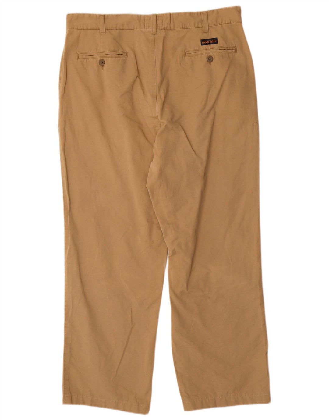 WOOLRICH Pantalón chino recto para hombre W36 L28 Algodón beige