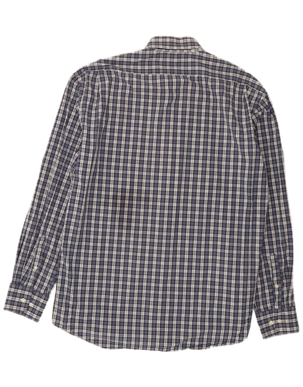 Camisa de corte regular para hombre Best Company 2XL Algodón a cuadros azul marino