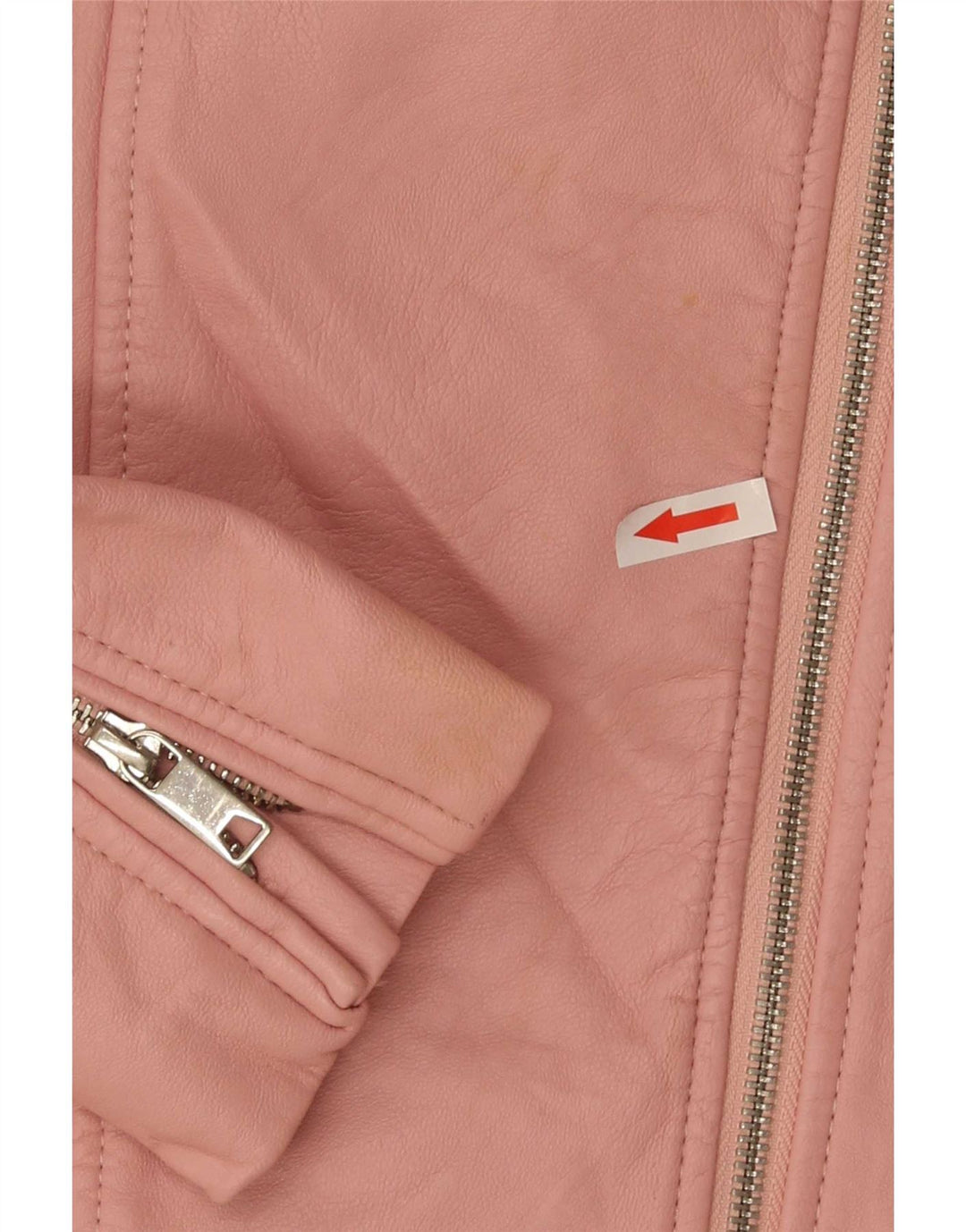 Zara Cazadora Niña Polipiel 13-14 Años Rosa Poliéster