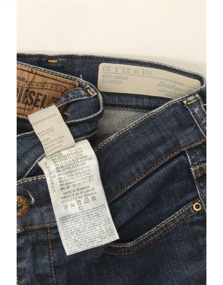 Diesel Mujer Bootzee-St Regular Slim Bootcut Jeans W23 L27 Azul Marino