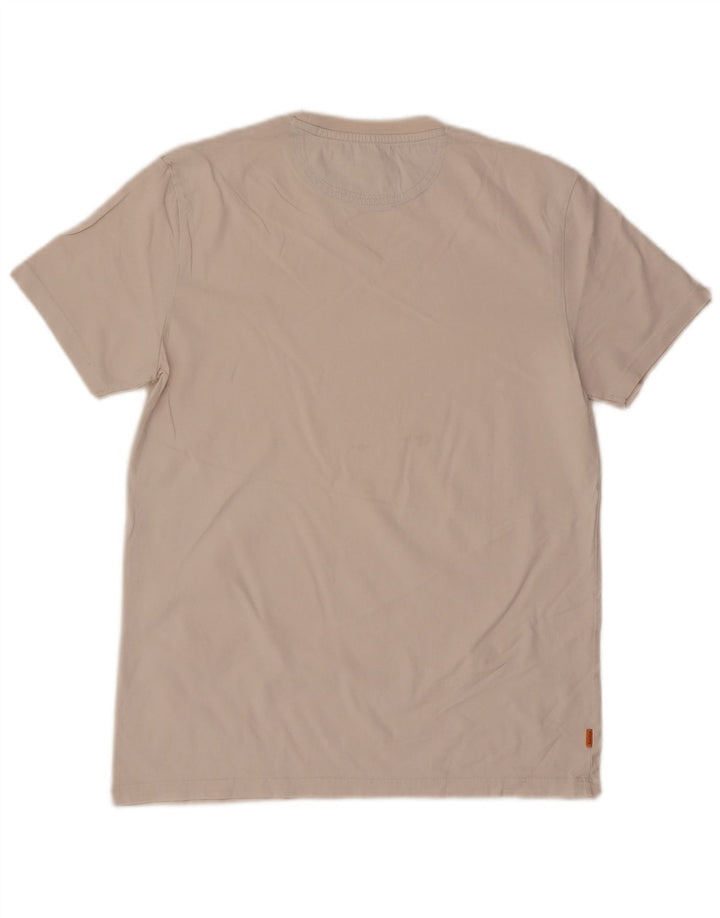 Timberland Hombre Slim Fit Camiseta Top Medium Off White