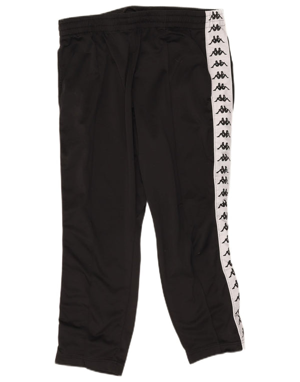 Kappa Mens Graphic Tracksuit Trousers Joggers Large Black Colourblock