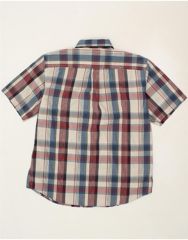 DOCKERS Mens Short Sleeve Shirt Large Multicoloured Check Cotton Vintage Dockers and Second-Hand Dockers from Messina Hembry 