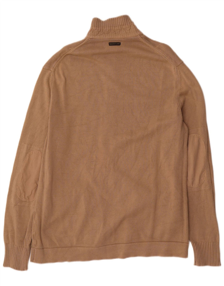 Marlboro Classics - Cárdigan para hombre, talla 2XL, algodón beige