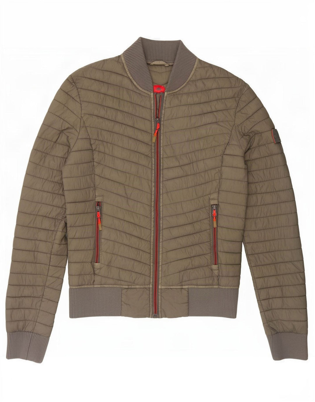 Superdry Chaqueta Acolchada Mujer UK 6 XS Nylon Caqui