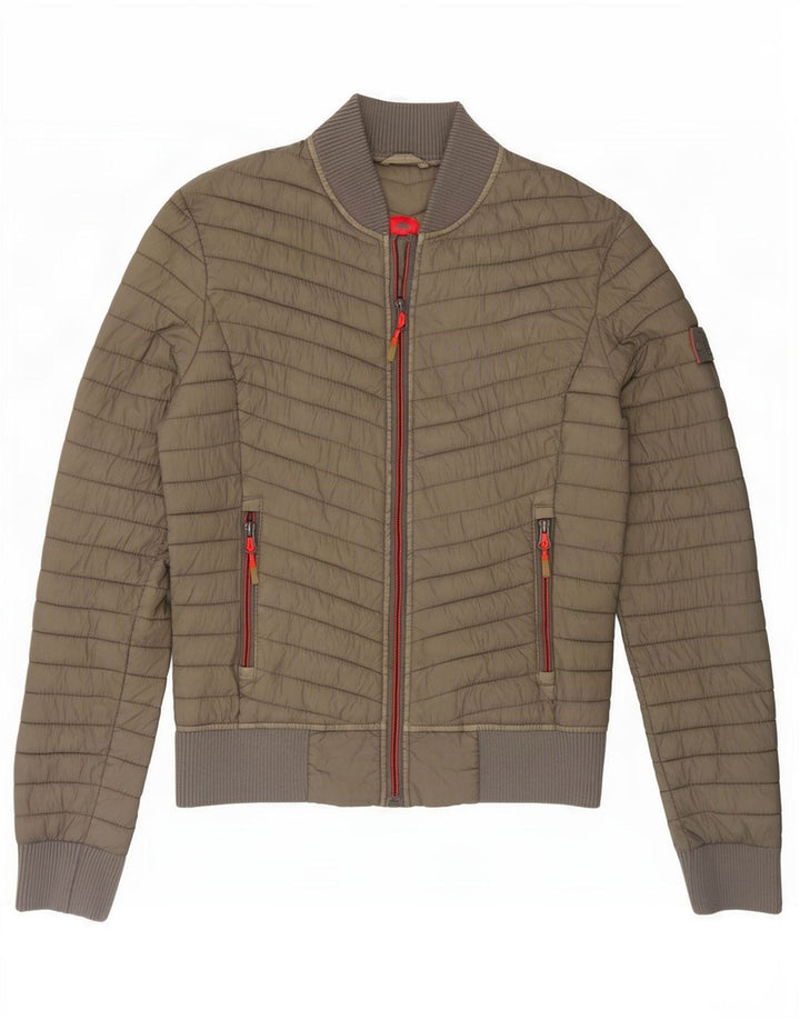 Superdry Chaqueta Acolchada Mujer UK 6 XS Nylon Caqui