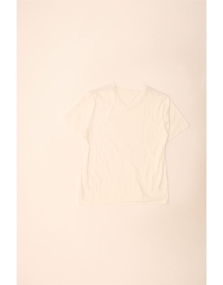Tommy Hilfiger - Camiseta para hombre, talla grande, algodón blanco